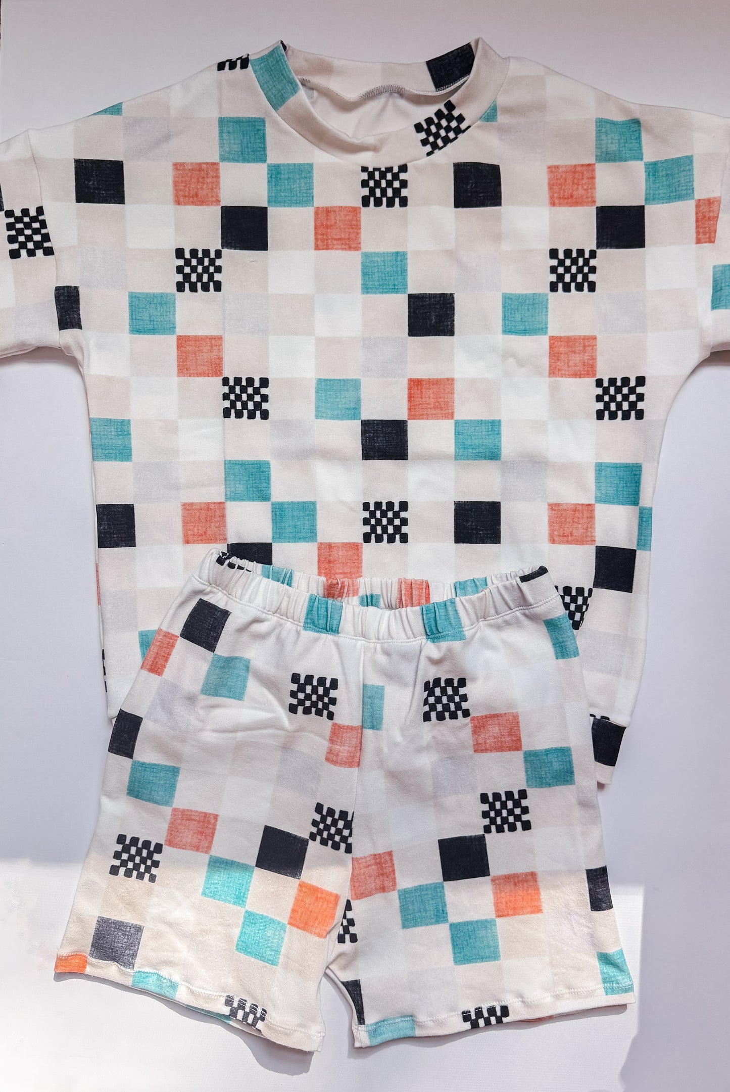 Boy's Back to School Checkered Outfit