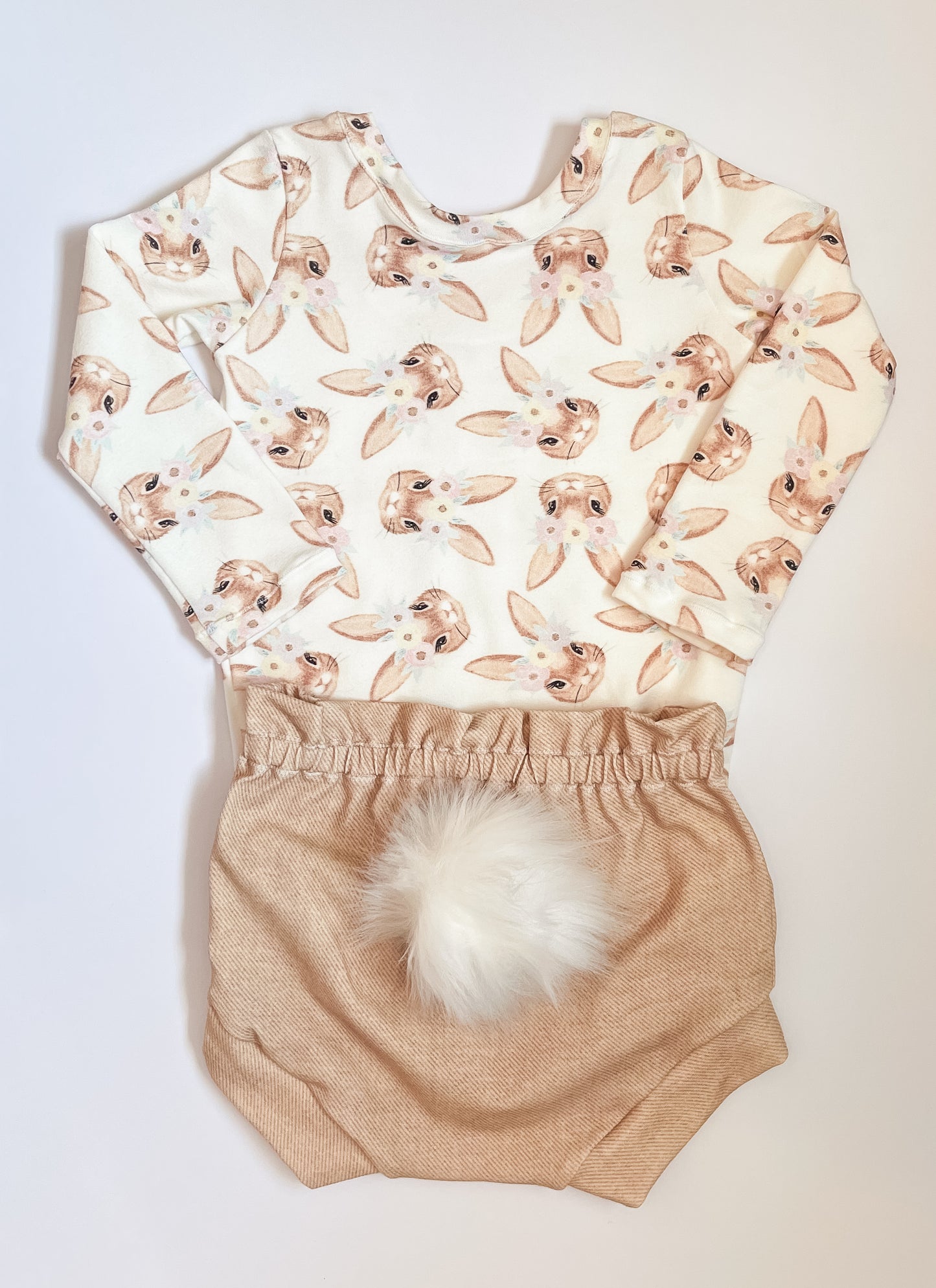 Baby Girl's Easter Bunny Tail Outfit