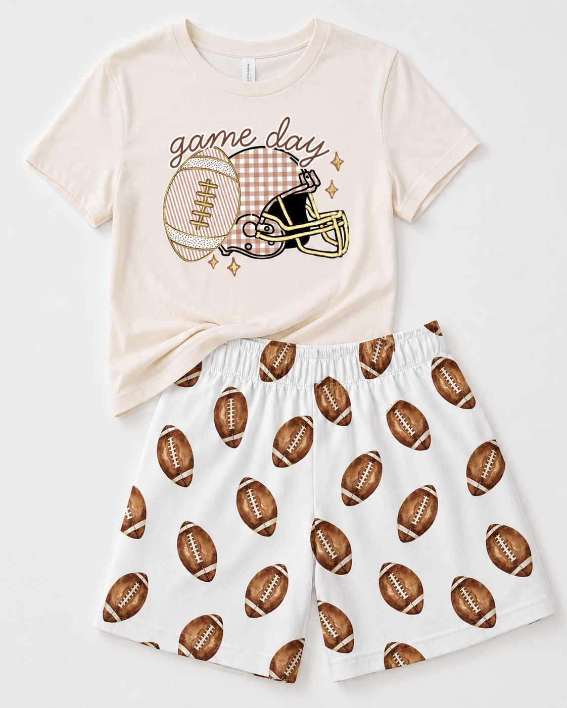 Boy's Football Game Day Helmet Outfit