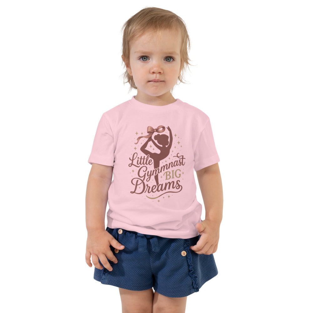 Little Gymnast Big Dreams toddler shirt in Pink — Moore Minis