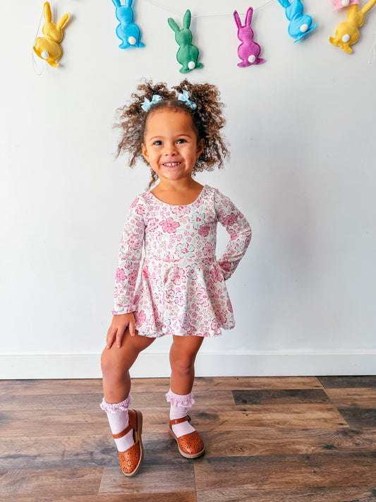 Baby Girl's Girly Spring Floral Outfit