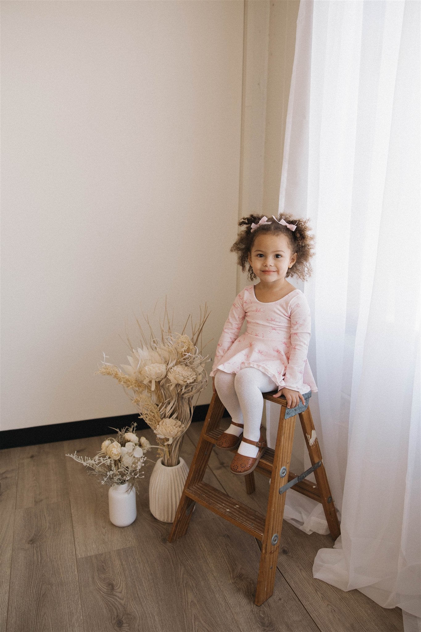 Baby Girl's Spring Pink Bows Outfit