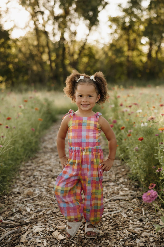 Girl's Back to School Plaid Outfit