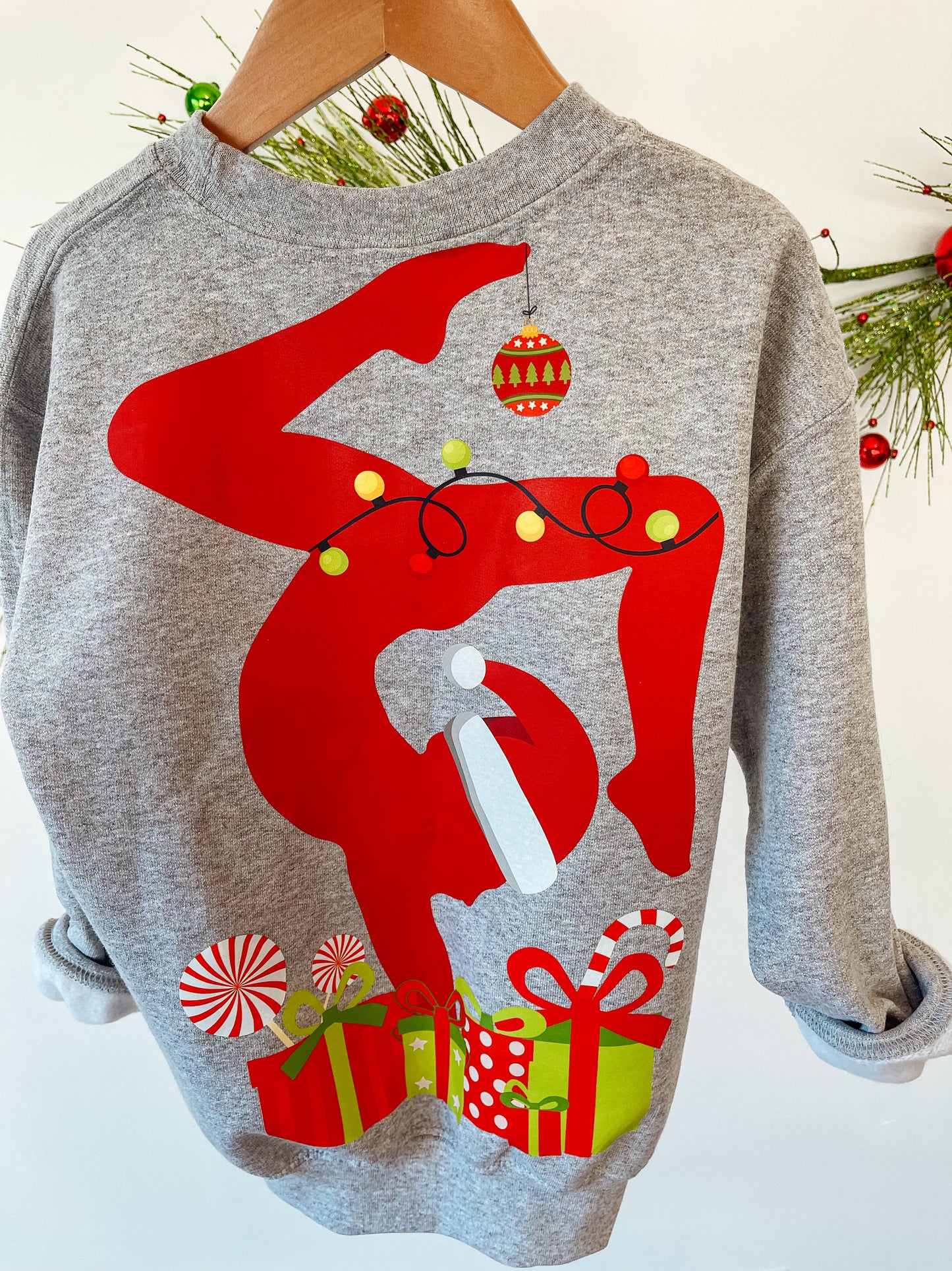 Santa's Favorite Gymnast Sweater