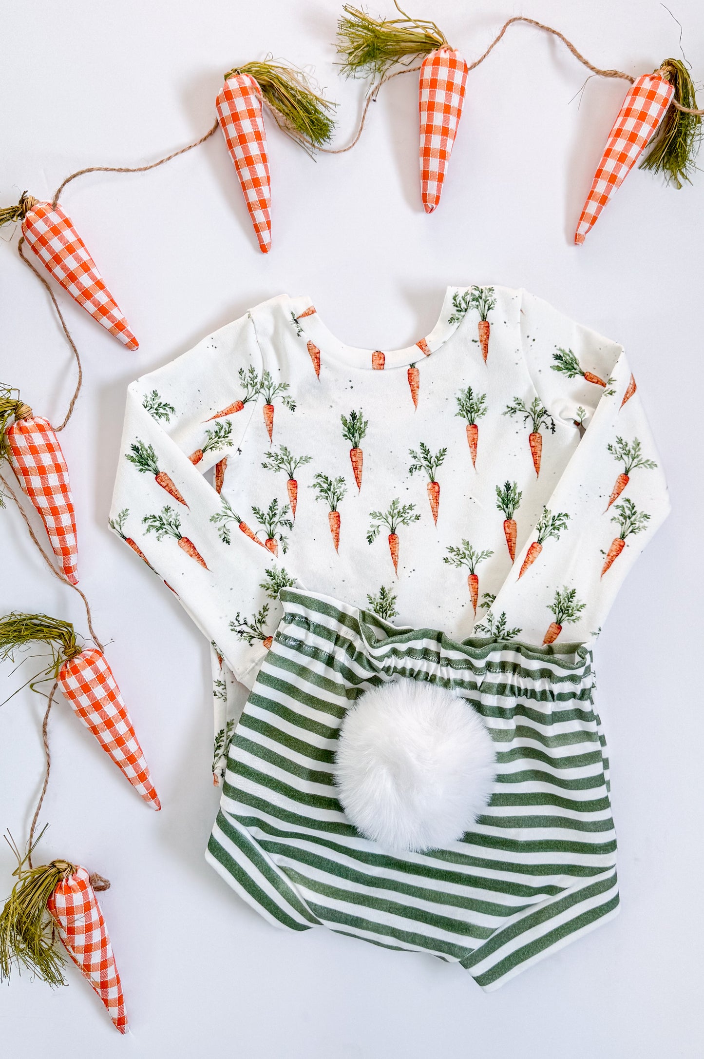 Baby Girl Easter Carrots Outfit