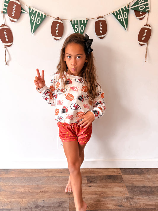 Girl's Chiefs Era Shorts Outfit