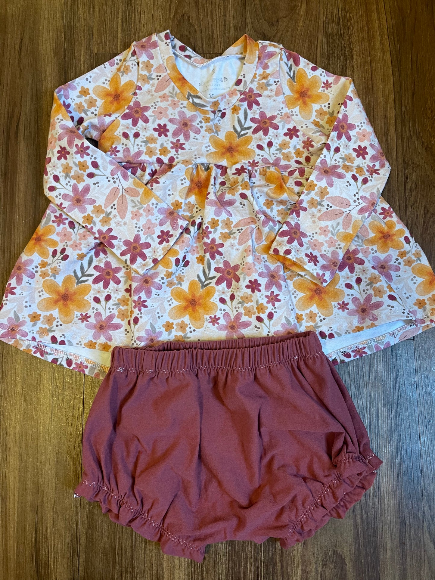 RTS Girl's Floral Outfit