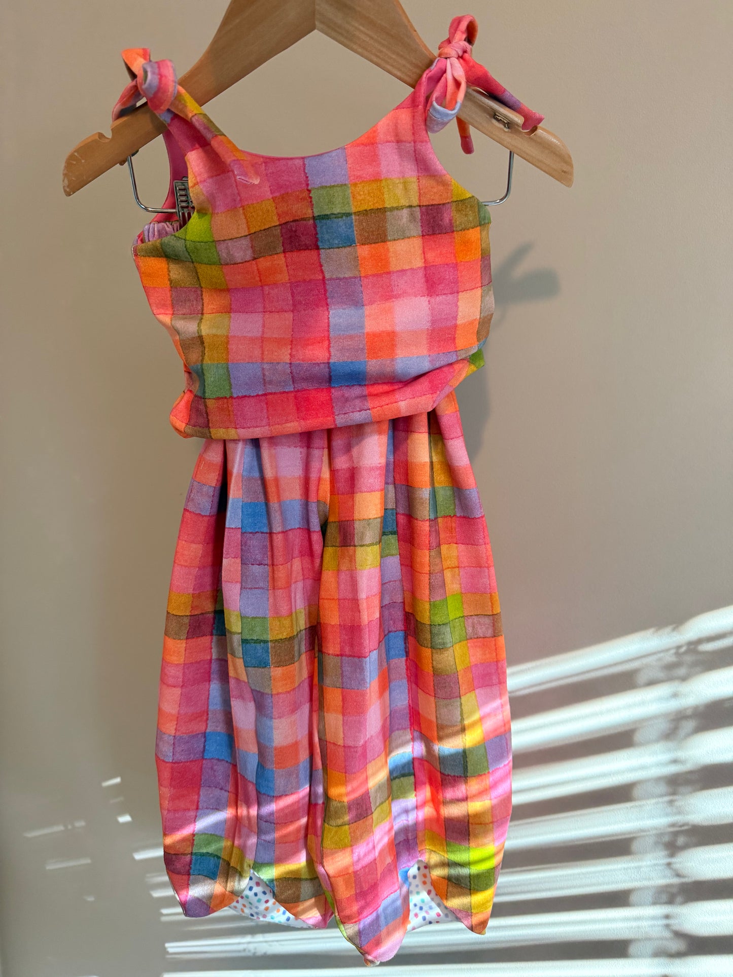 Girl's Back to School Plaid Outfit