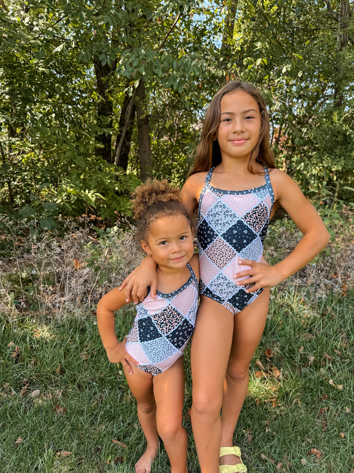 Wild Side Patchwork Gymnastics Leotard