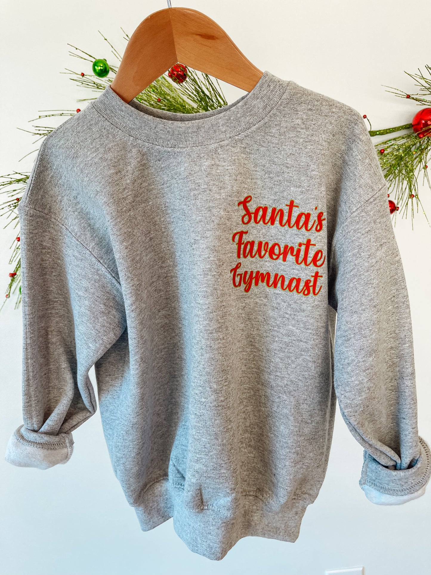 Santa's Favorite Gymnast Sweater