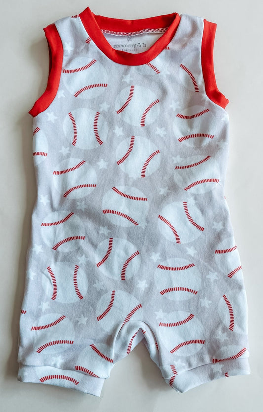 Baby Baseball Romper - Mommy&BBoutique