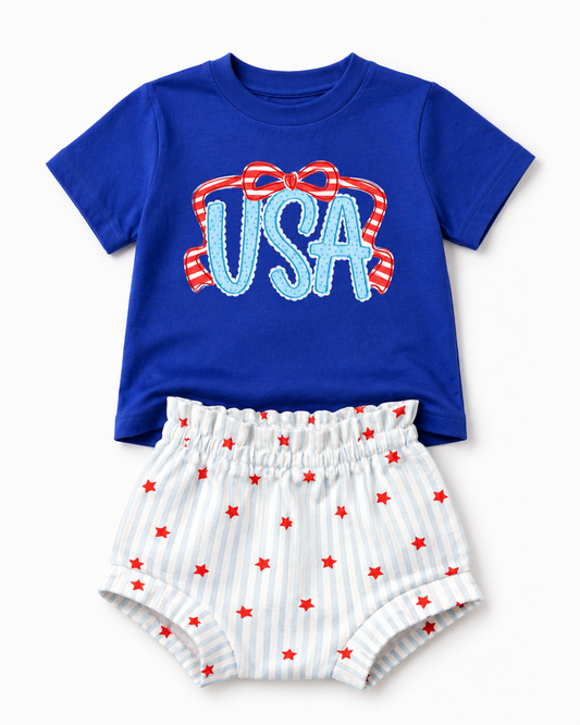 Baby Girl's USA Outfit
