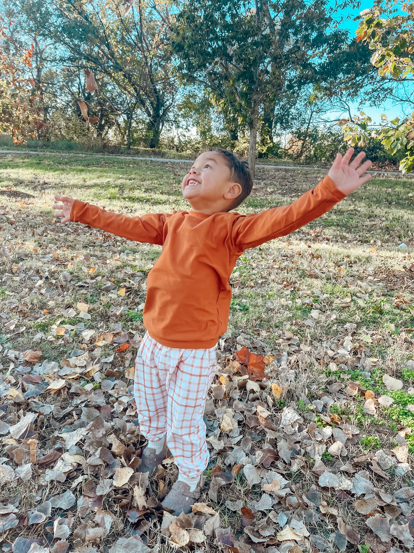 Boy's Fall Plaid Outfit