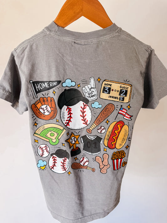 Baseball Ballpark Tee — kids baseball game day outfit from Moore Minis