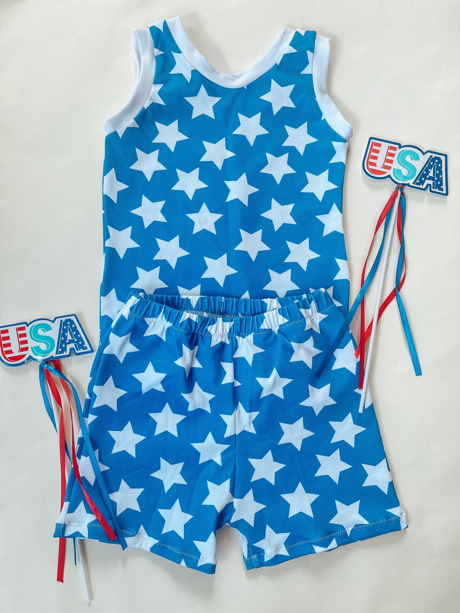 Boy's Blue Stars Outfit - Mommy&BBoutique