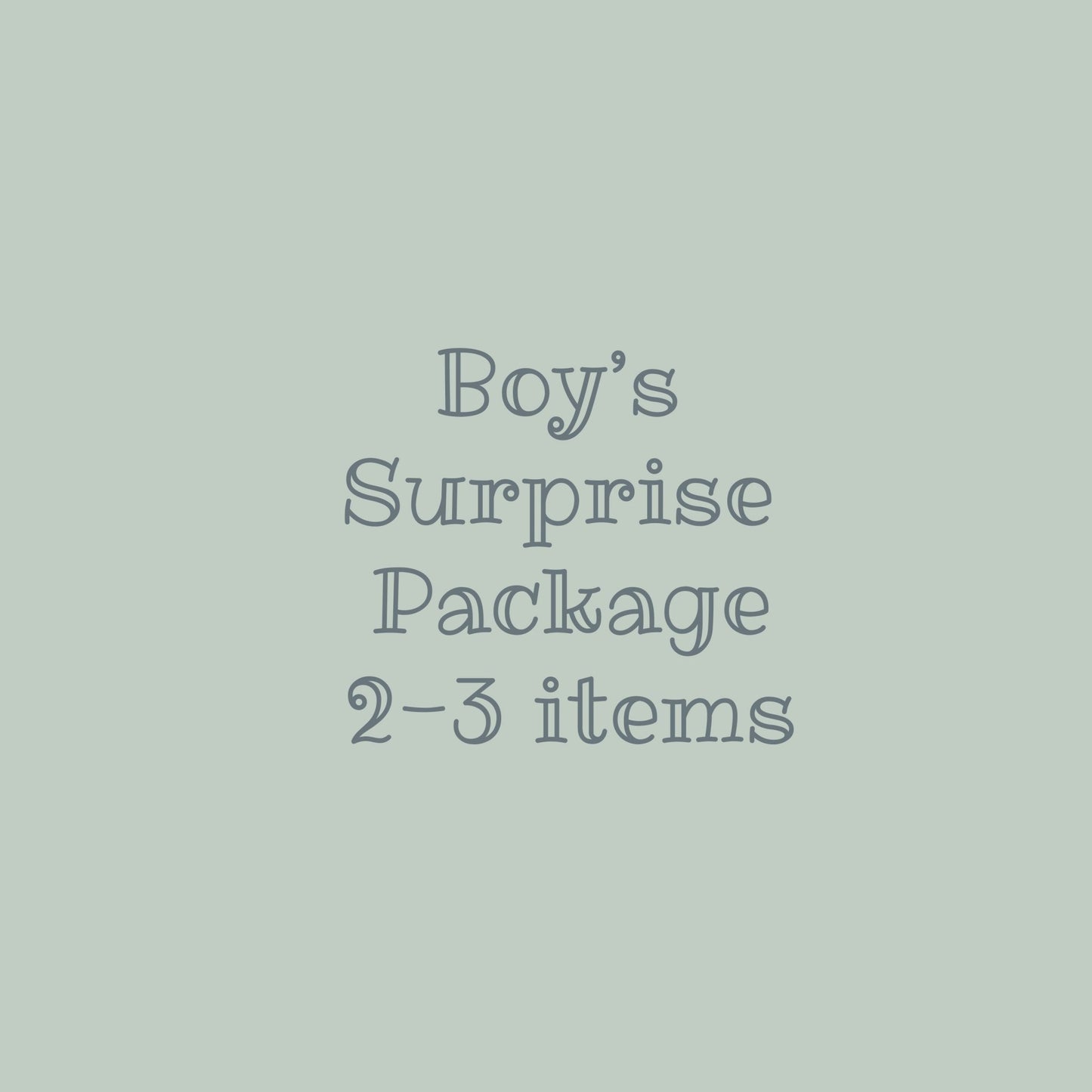 Boy's Package Surprise - Mommy&BBoutique