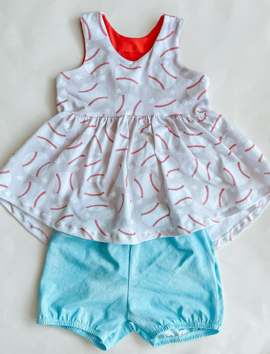 Girl's Baseball Outfit - Mommy&BBoutique