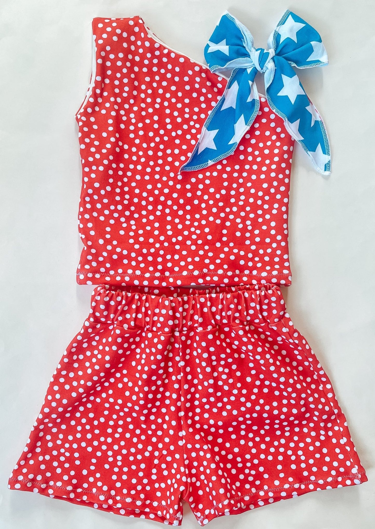 Girl's Red Dots Outfit - Mommy&BBoutique