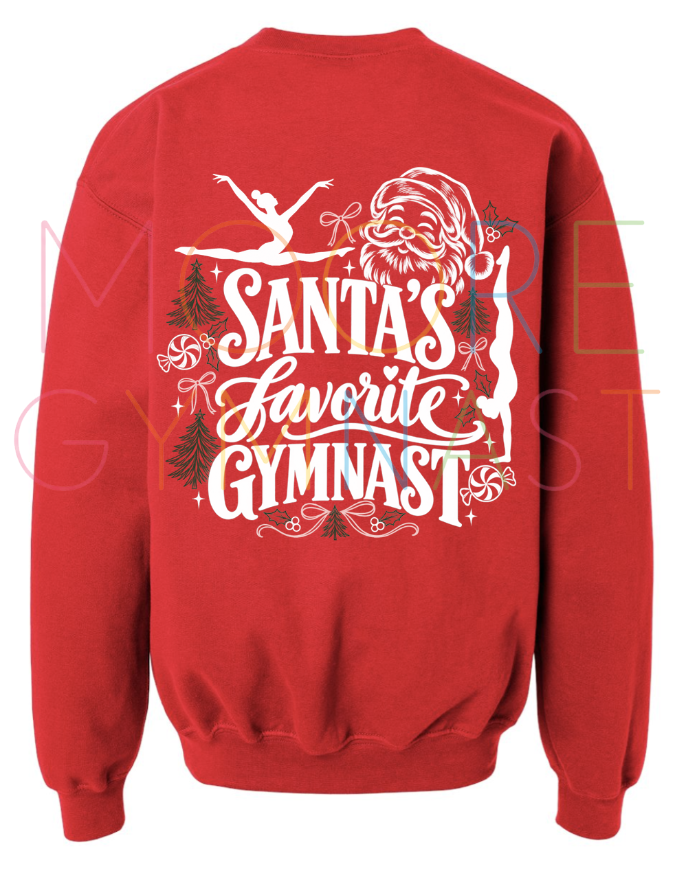 Santa's Favorite Gymnast Christmas Sweater | Gymnastics Christmas Sweater