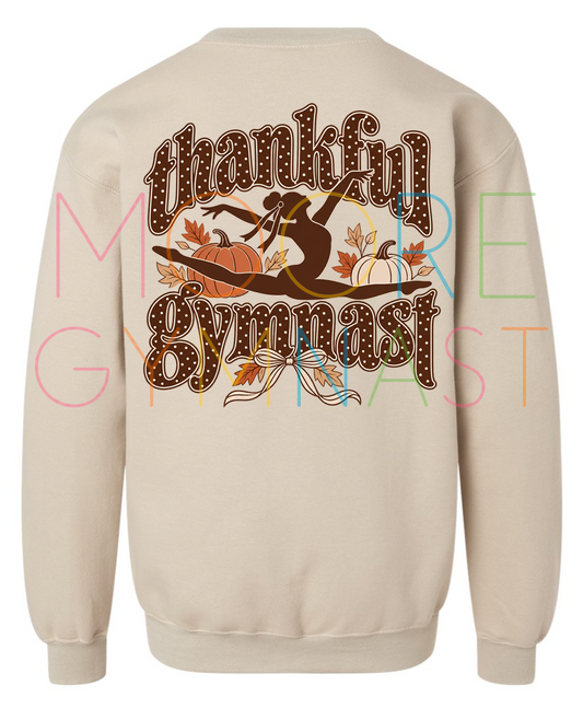 Thankful Gymnast Thanksgiving Gymnastics Sweater