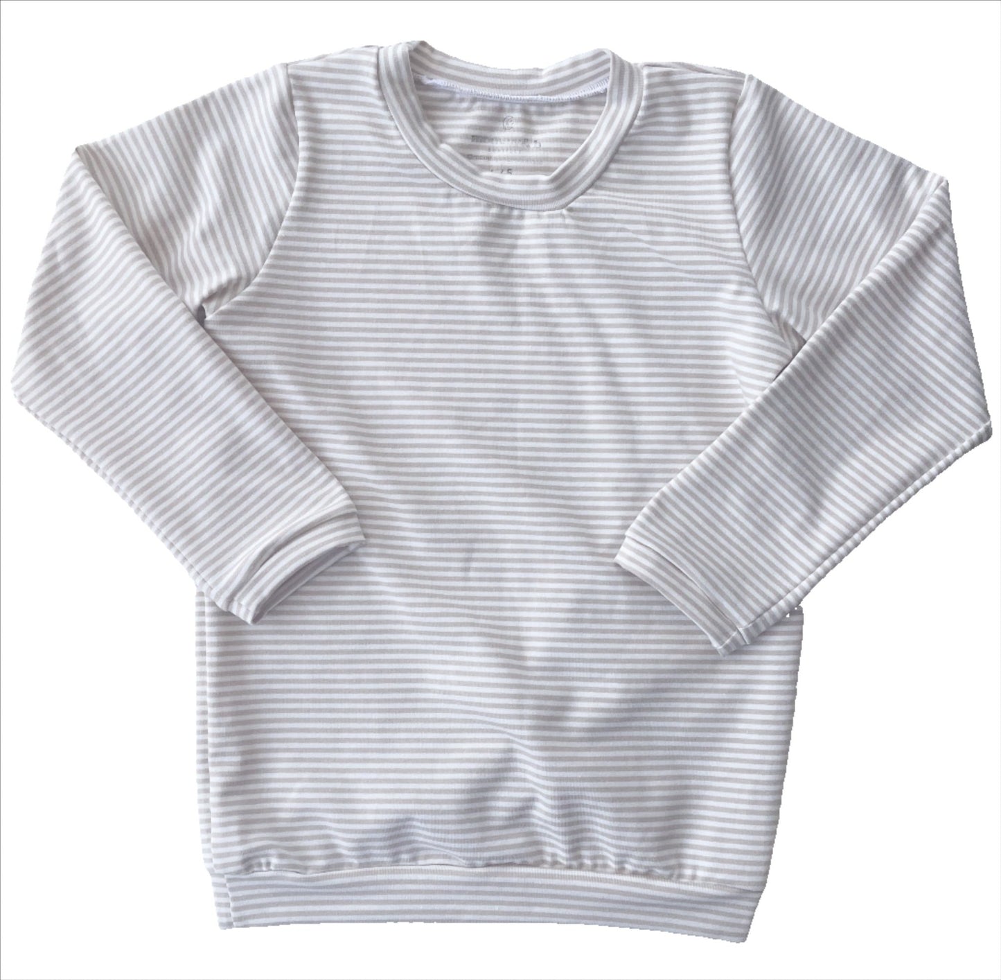 Neutral Stripe Long Sleeve - Mommy&BBoutique