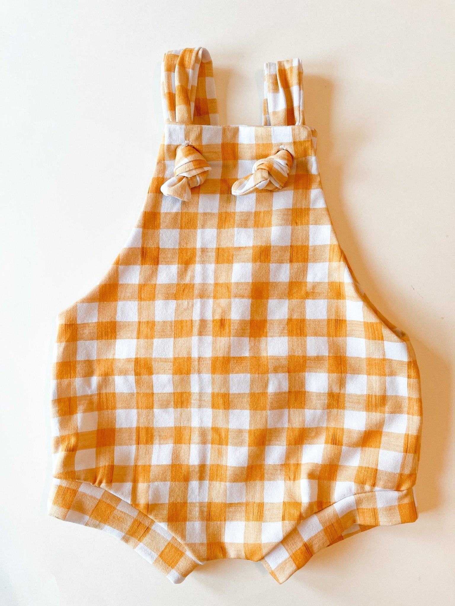 Orange Plaid Knottyalls - Mommy&BBoutique