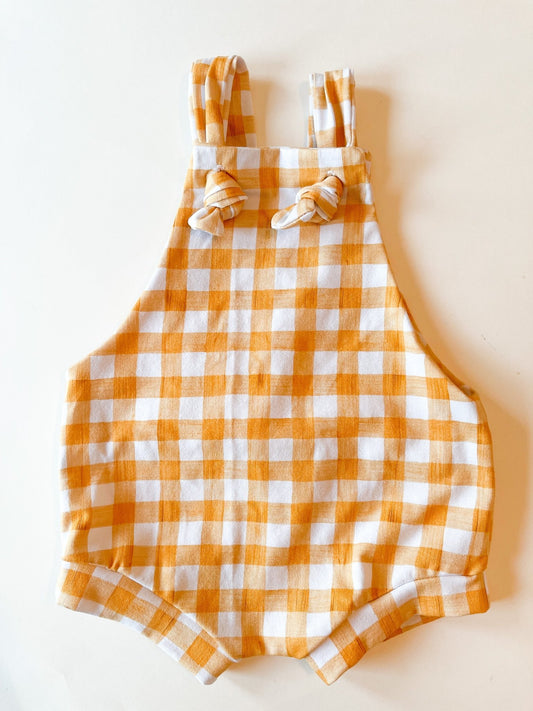 Orange Plaid Knottyalls - Mommy&BBoutique