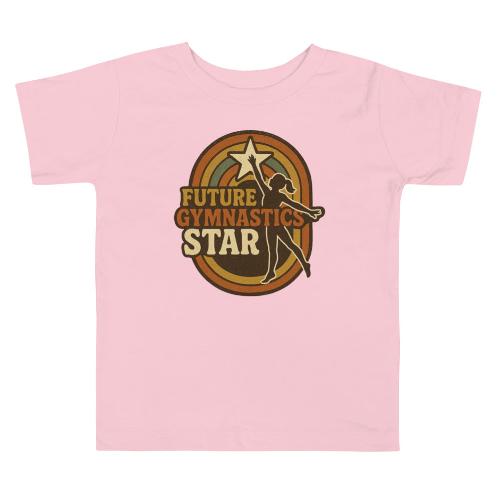 Future Gymnastics Star toddler shirt in Pink — Moore Minis