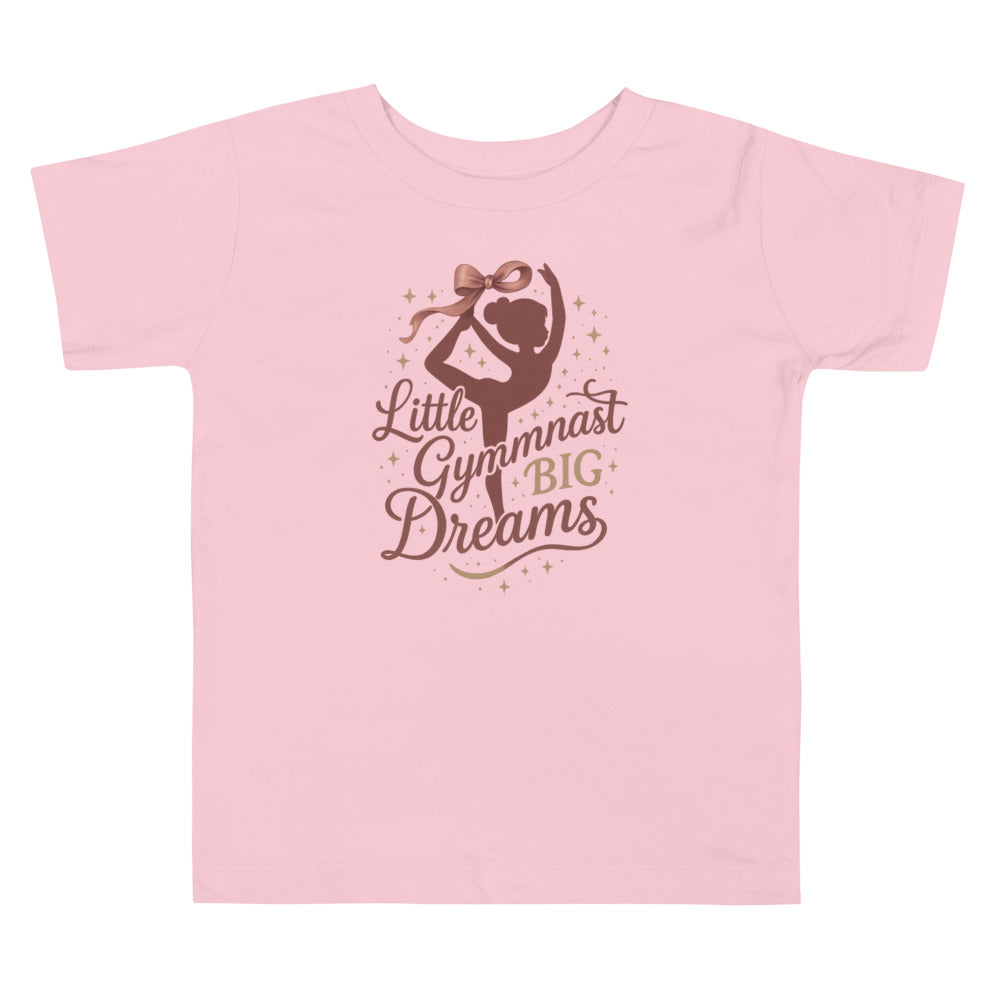 Little Gymnast Big Dreams toddler shirt in Pink — Moore Minis