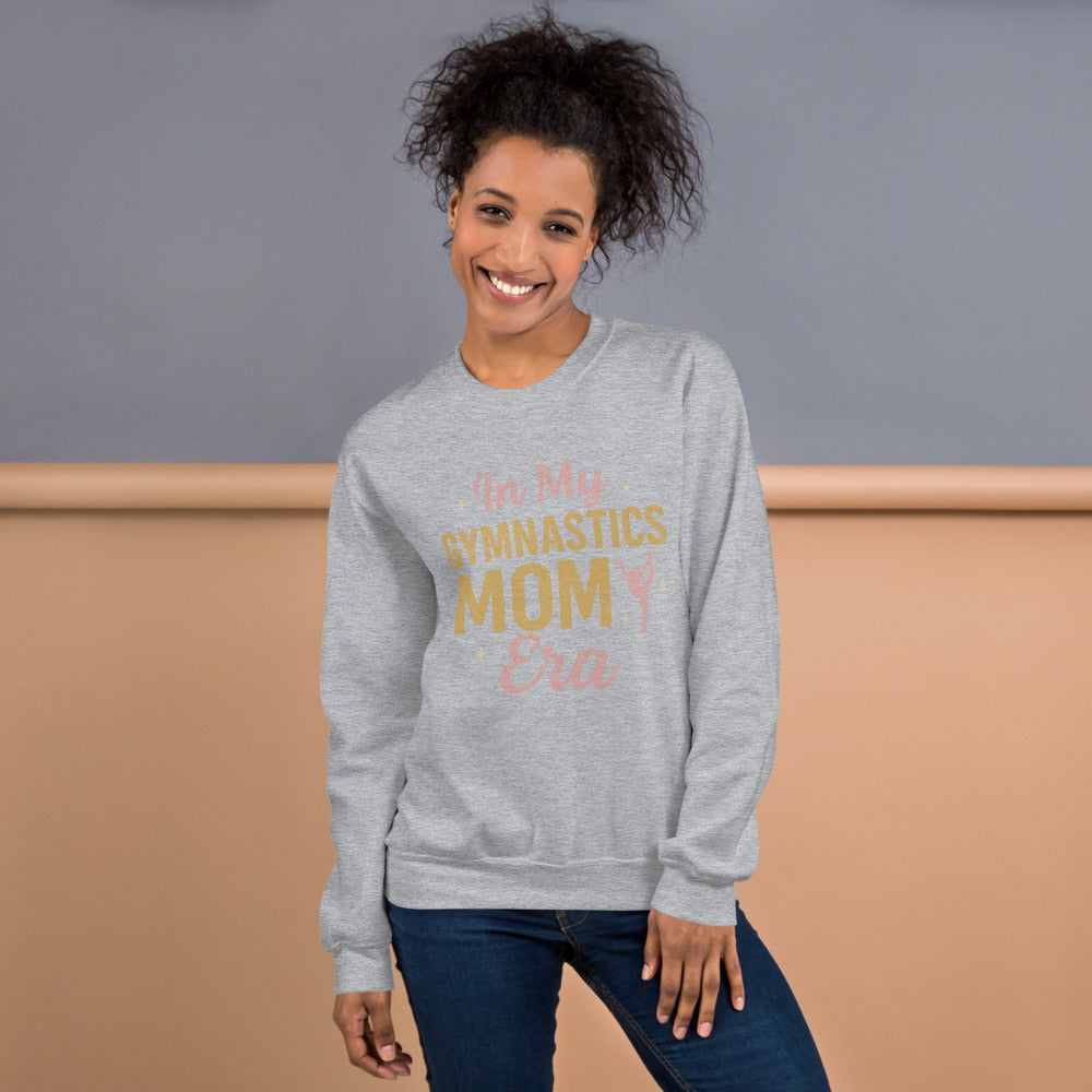 In My Gymnastics Mom Era crewneck in Sport Grey — Moore Minis