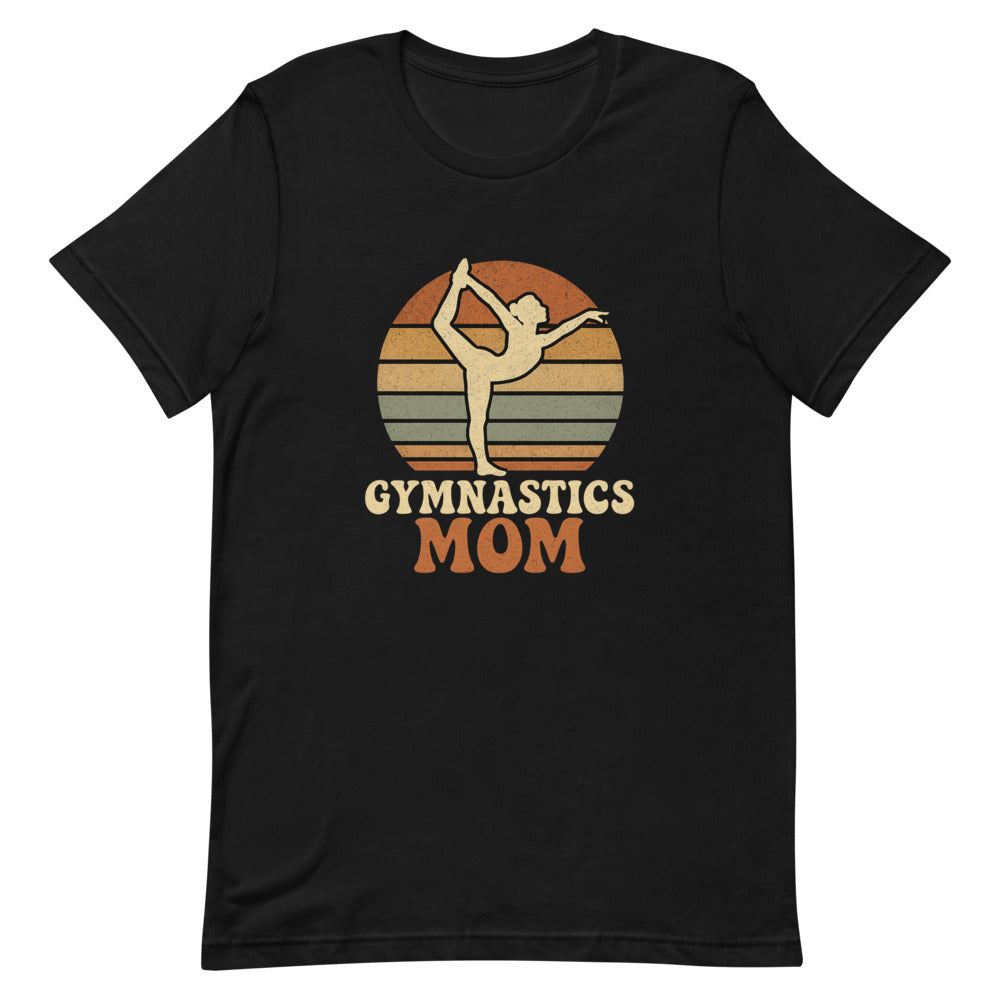 Gymnastics Mom retro shirt in Black — Moore Minis
