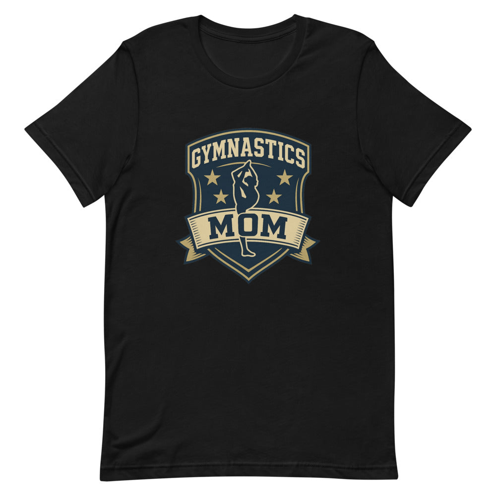 Gymnastics Mom varsity shirt in Black — Moore Minis
