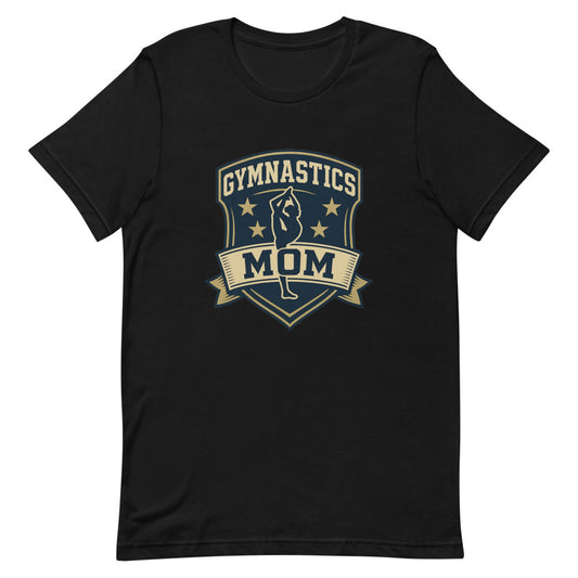 Gymnastics Mom varsity shirt in Black — Moore Minis