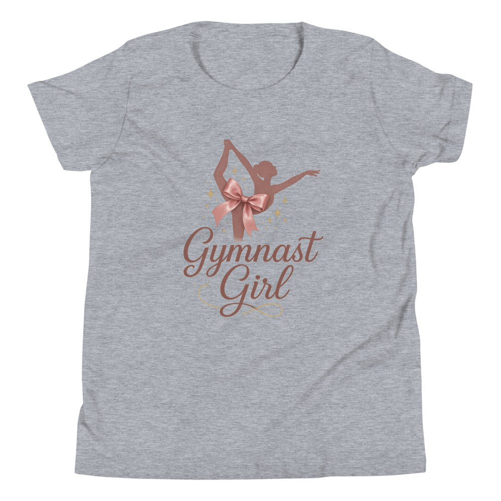 Gymnast Girl coquette shirt in Athletic Heather — Moore Minis
