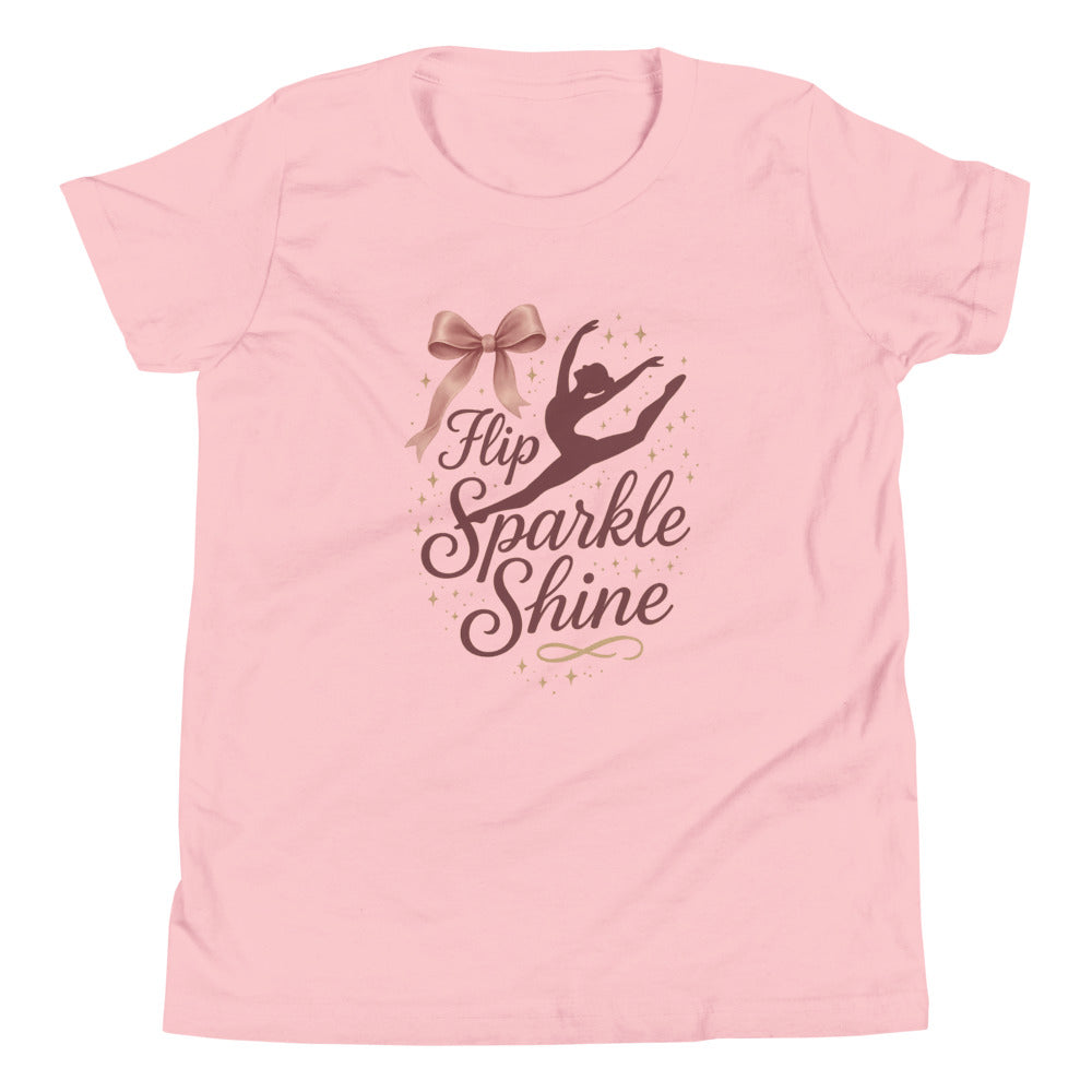 Flip Sparkle Shine gymnastics shirt in Pink — Moore Minis
